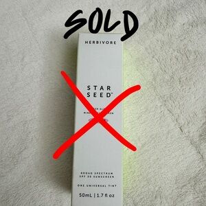 NEW Herbivore Botanicals “Star Seed” Sheer Glow Mineral Sunscreen SPF 30